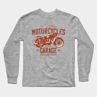 Classic Motorcycles Garage: Expert Builds and Repairs for Timeless Rides Long Sleeve T-Shirt